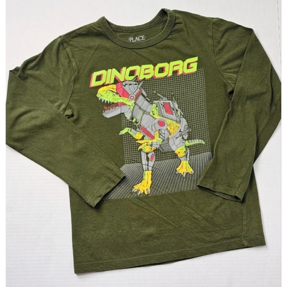 Small 5/6 Boys Dinosaur Longsleeve Top - Picture 1 of 3